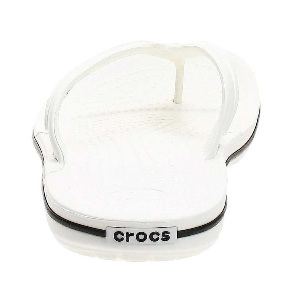 NEW CROCS CROCBAND UNISEX FLIP FLOP SANDAL WHITE/BLACK SIZE M11 - Picture 5 of 5